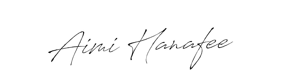 How to make Aimi Hanafee signature? Antro_Vectra is a professional autograph style. Create handwritten signature for Aimi Hanafee name. Aimi Hanafee signature style 6 images and pictures png