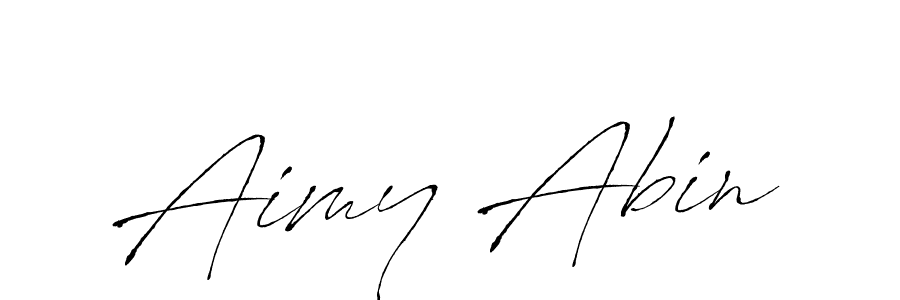 Aimy Abin stylish signature style. Best Handwritten Sign (Antro_Vectra) for my name. Handwritten Signature Collection Ideas for my name Aimy Abin. Aimy Abin signature style 6 images and pictures png