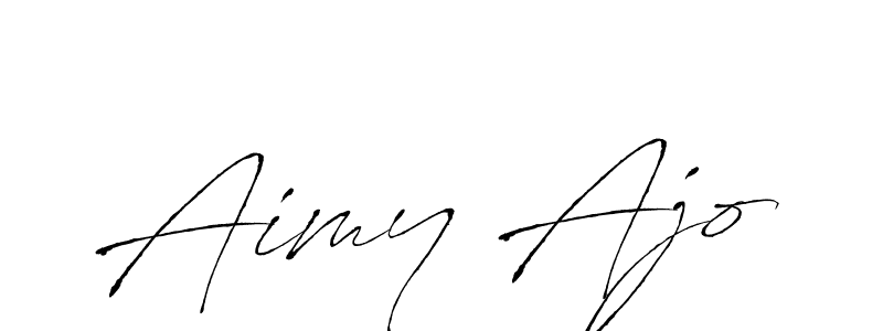 Make a beautiful signature design for name Aimy Ajo. With this signature (Antro_Vectra) style, you can create a handwritten signature for free. Aimy Ajo signature style 6 images and pictures png