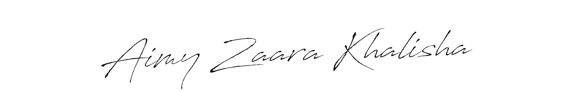 See photos of Aimy Zaara Khalisha official signature by Spectra . Check more albums & portfolios. Read reviews & check more about Antro_Vectra font. Aimy Zaara Khalisha signature style 6 images and pictures png