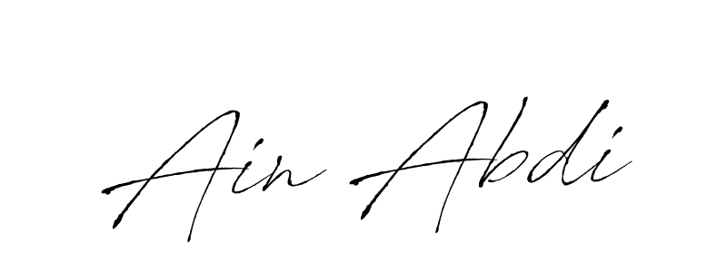How to make Ain Abdi signature? Antro_Vectra is a professional autograph style. Create handwritten signature for Ain Abdi name. Ain Abdi signature style 6 images and pictures png