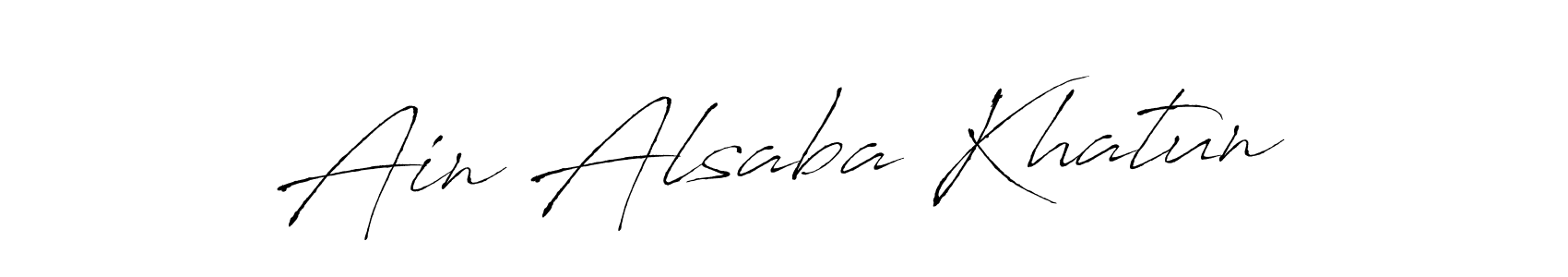 Antro_Vectra is a professional signature style that is perfect for those who want to add a touch of class to their signature. It is also a great choice for those who want to make their signature more unique. Get Ain Alsaba Khatun name to fancy signature for free. Ain Alsaba Khatun signature style 6 images and pictures png