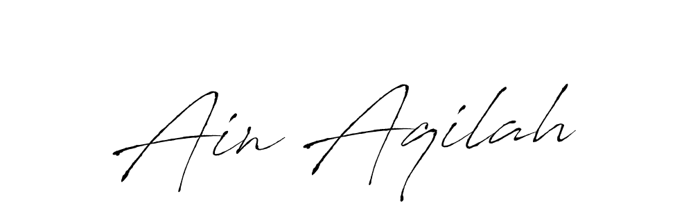 How to make Ain Aqilah signature? Antro_Vectra is a professional autograph style. Create handwritten signature for Ain Aqilah name. Ain Aqilah signature style 6 images and pictures png