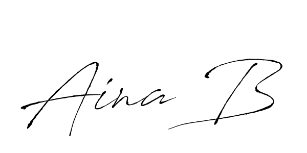 The best way (Antro_Vectra) to make a short signature is to pick only two or three words in your name. The name Aina B include a total of six letters. For converting this name. Aina B signature style 6 images and pictures png