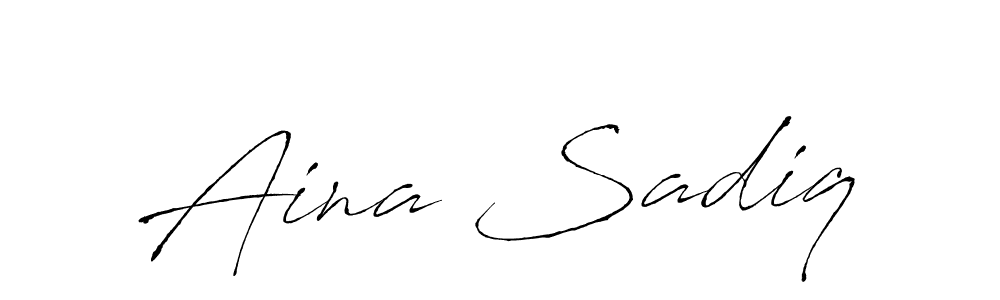 Create a beautiful signature design for name Aina Sadiq. With this signature (Antro_Vectra) fonts, you can make a handwritten signature for free. Aina Sadiq signature style 6 images and pictures png