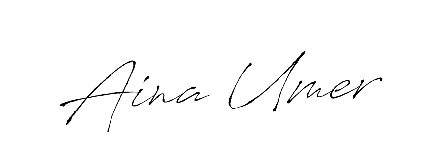 How to make Aina Umer signature? Antro_Vectra is a professional autograph style. Create handwritten signature for Aina Umer name. Aina Umer signature style 6 images and pictures png