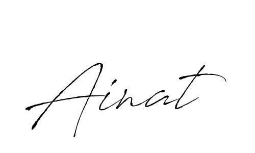 The best way (Antro_Vectra) to make a short signature is to pick only two or three words in your name. The name Ainat include a total of six letters. For converting this name. Ainat signature style 6 images and pictures png