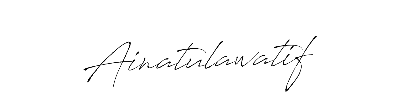 Ainatulawatif stylish signature style. Best Handwritten Sign (Antro_Vectra) for my name. Handwritten Signature Collection Ideas for my name Ainatulawatif. Ainatulawatif signature style 6 images and pictures png