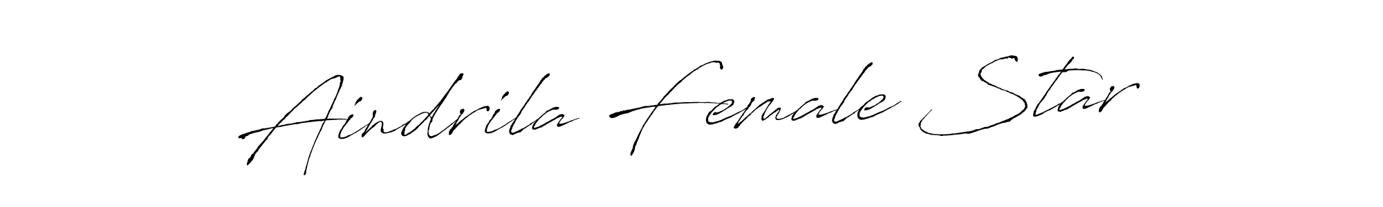 Create a beautiful signature design for name Aindrila Female Star. With this signature (Antro_Vectra) fonts, you can make a handwritten signature for free. Aindrila Female Star signature style 6 images and pictures png