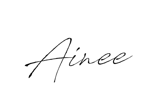 Create a beautiful signature design for name Ainee. With this signature (Antro_Vectra) fonts, you can make a handwritten signature for free. Ainee signature style 6 images and pictures png
