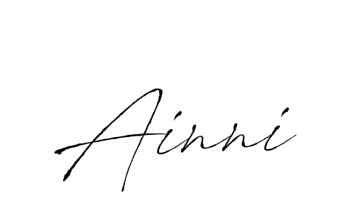 Make a beautiful signature design for name Ainni. With this signature (Antro_Vectra) style, you can create a handwritten signature for free. Ainni signature style 6 images and pictures png