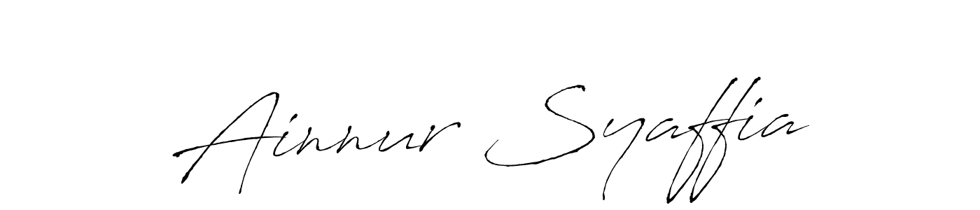You should practise on your own different ways (Antro_Vectra) to write your name (Ainnur Syaffia) in signature. don't let someone else do it for you. Ainnur Syaffia signature style 6 images and pictures png