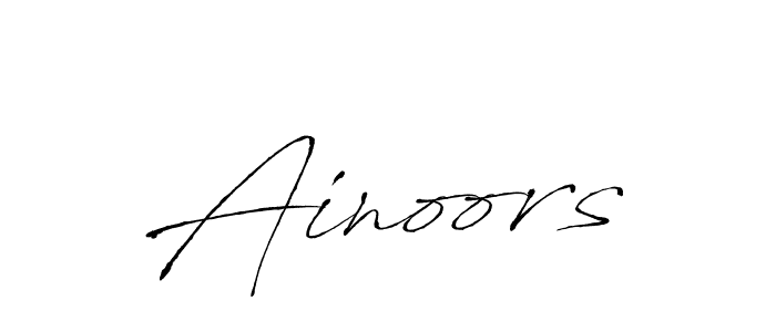 Make a beautiful signature design for name Ainoors. With this signature (Antro_Vectra) style, you can create a handwritten signature for free. Ainoors signature style 6 images and pictures png