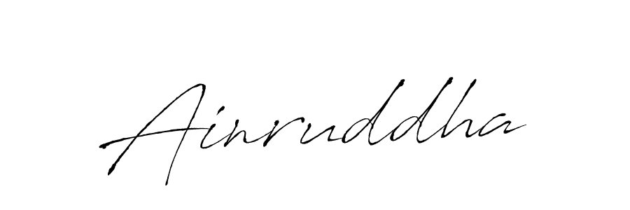 Ainruddha stylish signature style. Best Handwritten Sign (Antro_Vectra) for my name. Handwritten Signature Collection Ideas for my name Ainruddha. Ainruddha signature style 6 images and pictures png