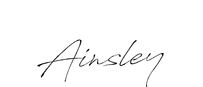 Use a signature maker to create a handwritten signature online. With this signature software, you can design (Antro_Vectra) your own signature for name Ainsley. Ainsley signature style 6 images and pictures png