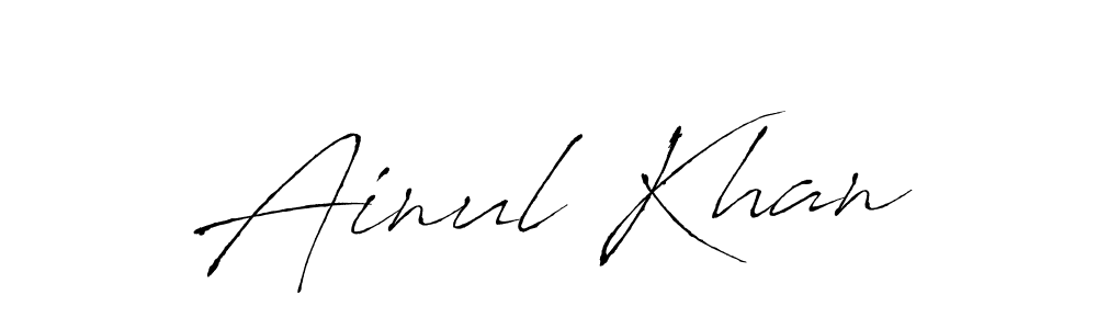 The best way (Antro_Vectra) to make a short signature is to pick only two or three words in your name. The name Ainul Khan include a total of six letters. For converting this name. Ainul Khan signature style 6 images and pictures png