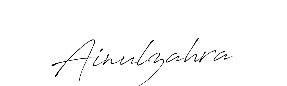 Ainulzahra stylish signature style. Best Handwritten Sign (Antro_Vectra) for my name. Handwritten Signature Collection Ideas for my name Ainulzahra. Ainulzahra signature style 6 images and pictures png