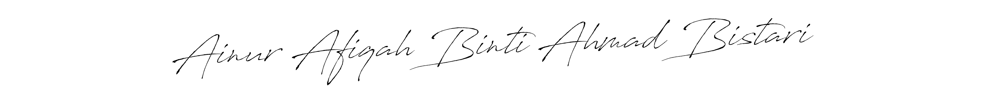 Also we have Ainur Afiqah Binti Ahmad Bistari name is the best signature style. Create professional handwritten signature collection using Antro_Vectra autograph style. Ainur Afiqah Binti Ahmad Bistari signature style 6 images and pictures png