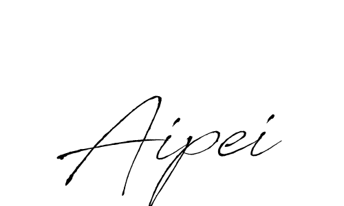 How to make Aipei name signature. Use Antro_Vectra style for creating short signs online. This is the latest handwritten sign. Aipei signature style 6 images and pictures png