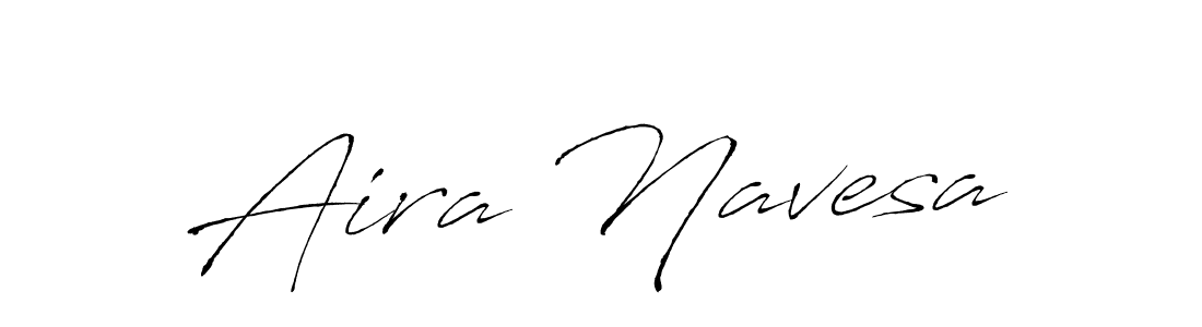 Use a signature maker to create a handwritten signature online. With this signature software, you can design (Antro_Vectra) your own signature for name Aira Navesa. Aira Navesa signature style 6 images and pictures png