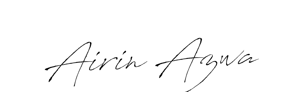 How to make Airin Azwa signature? Antro_Vectra is a professional autograph style. Create handwritten signature for Airin Azwa name. Airin Azwa signature style 6 images and pictures png