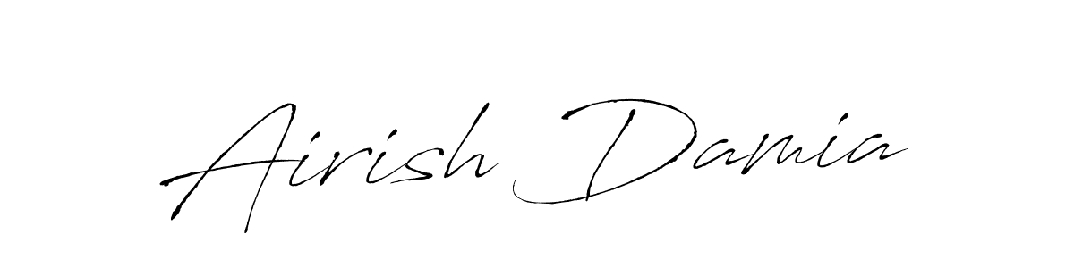 Use a signature maker to create a handwritten signature online. With this signature software, you can design (Antro_Vectra) your own signature for name Airish Damia. Airish Damia signature style 6 images and pictures png