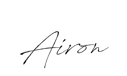 Design your own signature with our free online signature maker. With this signature software, you can create a handwritten (Antro_Vectra) signature for name Airon. Airon signature style 6 images and pictures png