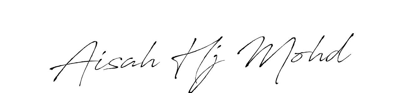 Use a signature maker to create a handwritten signature online. With this signature software, you can design (Antro_Vectra) your own signature for name Aisah Hj Mohd. Aisah Hj Mohd signature style 6 images and pictures png