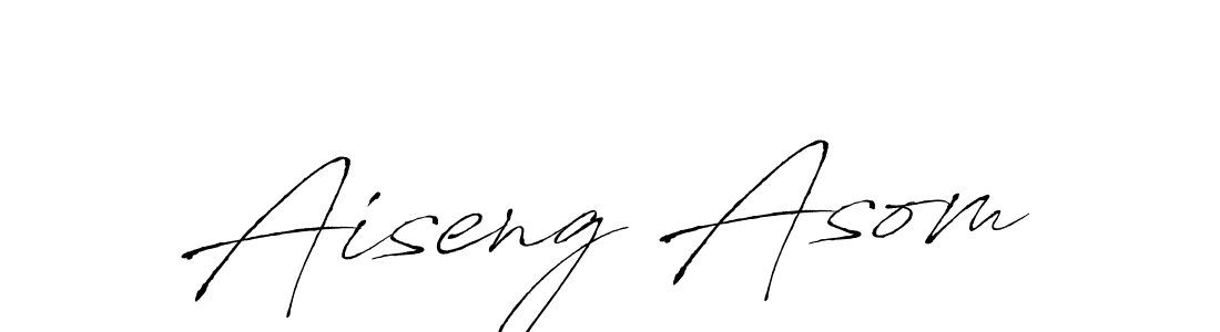 Similarly Antro_Vectra is the best handwritten signature design. Signature creator online .You can use it as an online autograph creator for name Aiseng Asom. Aiseng Asom signature style 6 images and pictures png