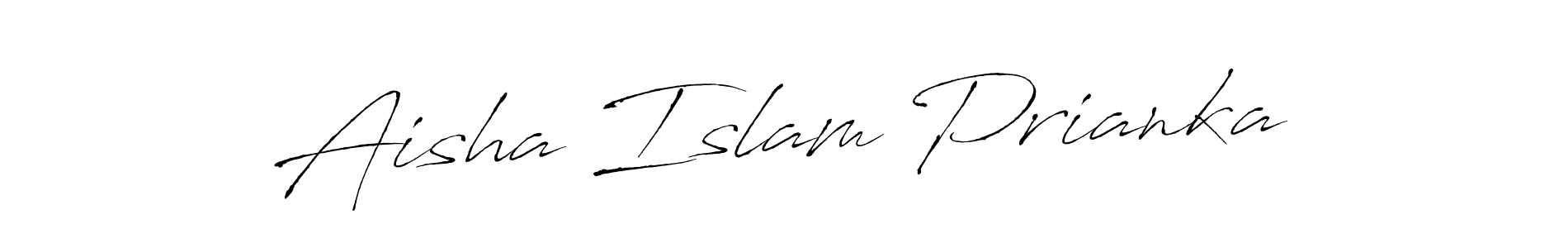 This is the best signature style for the Aisha Islam Prianka name. Also you like these signature font (Antro_Vectra). Mix name signature. Aisha Islam Prianka signature style 6 images and pictures png