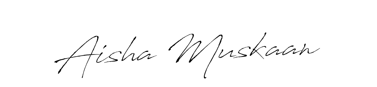 Antro_Vectra is a professional signature style that is perfect for those who want to add a touch of class to their signature. It is also a great choice for those who want to make their signature more unique. Get Aisha Muskaan name to fancy signature for free. Aisha Muskaan signature style 6 images and pictures png