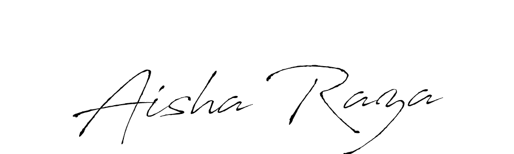 Make a beautiful signature design for name Aisha Raza. With this signature (Antro_Vectra) style, you can create a handwritten signature for free. Aisha Raza signature style 6 images and pictures png