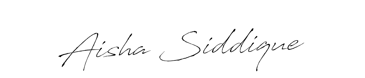 Create a beautiful signature design for name Aisha Siddique. With this signature (Antro_Vectra) fonts, you can make a handwritten signature for free. Aisha Siddique signature style 6 images and pictures png