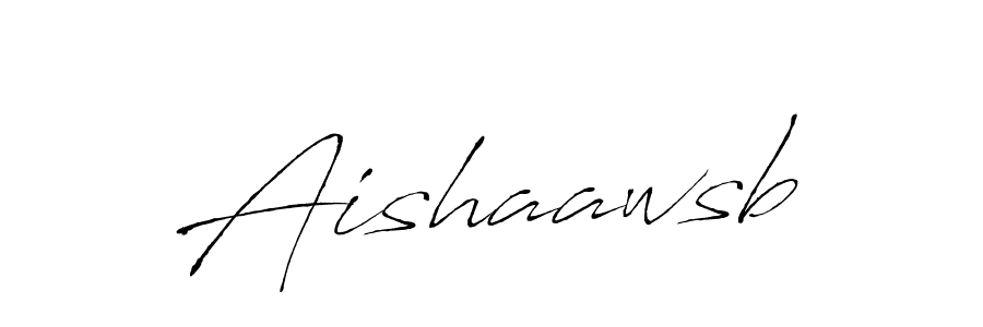 Make a beautiful signature design for name Aishaawsb. With this signature (Antro_Vectra) style, you can create a handwritten signature for free. Aishaawsb signature style 6 images and pictures png