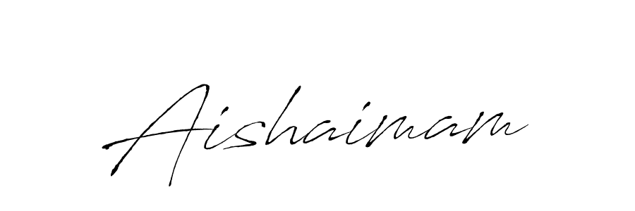 Aishaimam stylish signature style. Best Handwritten Sign (Antro_Vectra) for my name. Handwritten Signature Collection Ideas for my name Aishaimam. Aishaimam signature style 6 images and pictures png