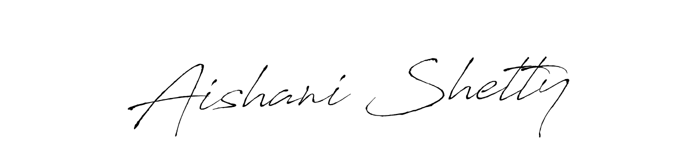 How to make Aishani Shetty name signature. Use Antro_Vectra style for creating short signs online. This is the latest handwritten sign. Aishani Shetty signature style 6 images and pictures png