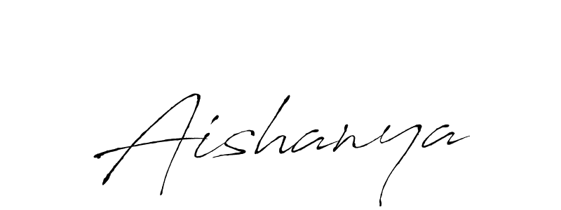 How to make Aishanya signature? Antro_Vectra is a professional autograph style. Create handwritten signature for Aishanya name. Aishanya signature style 6 images and pictures png