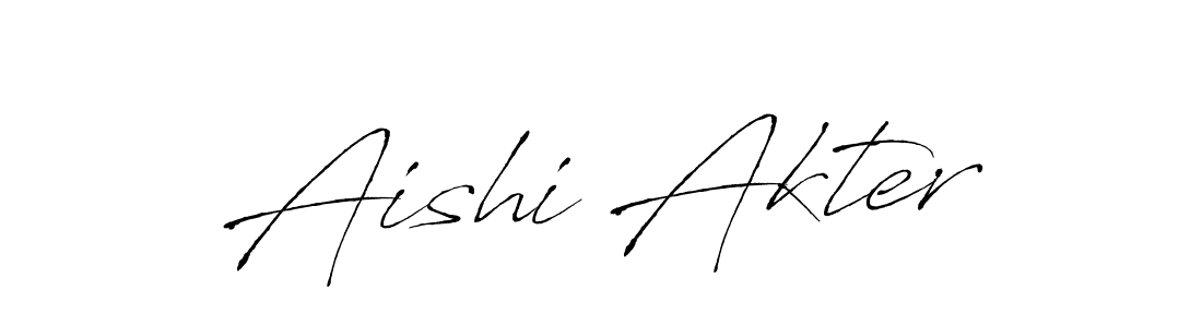 Also we have Aishi Akter name is the best signature style. Create professional handwritten signature collection using Antro_Vectra autograph style. Aishi Akter signature style 6 images and pictures png