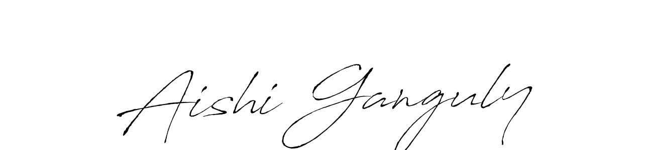 Aishi Ganguly stylish signature style. Best Handwritten Sign (Antro_Vectra) for my name. Handwritten Signature Collection Ideas for my name Aishi Ganguly. Aishi Ganguly signature style 6 images and pictures png