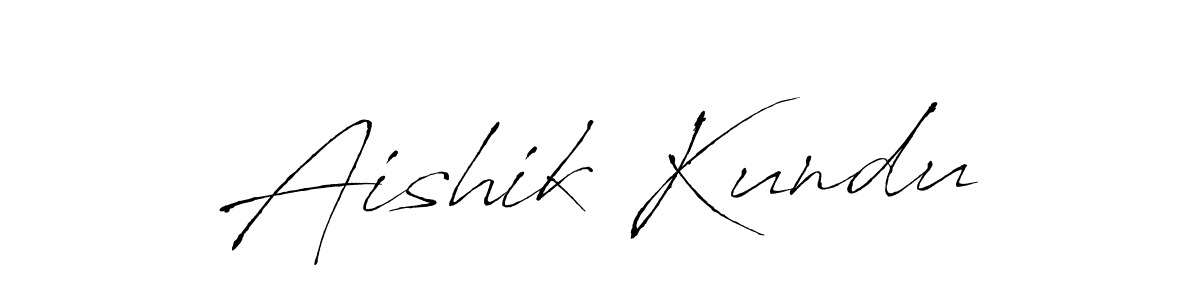 Create a beautiful signature design for name Aishik Kundu. With this signature (Antro_Vectra) fonts, you can make a handwritten signature for free. Aishik Kundu signature style 6 images and pictures png