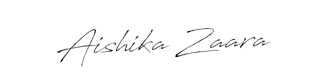 How to make Aishika Zaara signature? Antro_Vectra is a professional autograph style. Create handwritten signature for Aishika Zaara name. Aishika Zaara signature style 6 images and pictures png