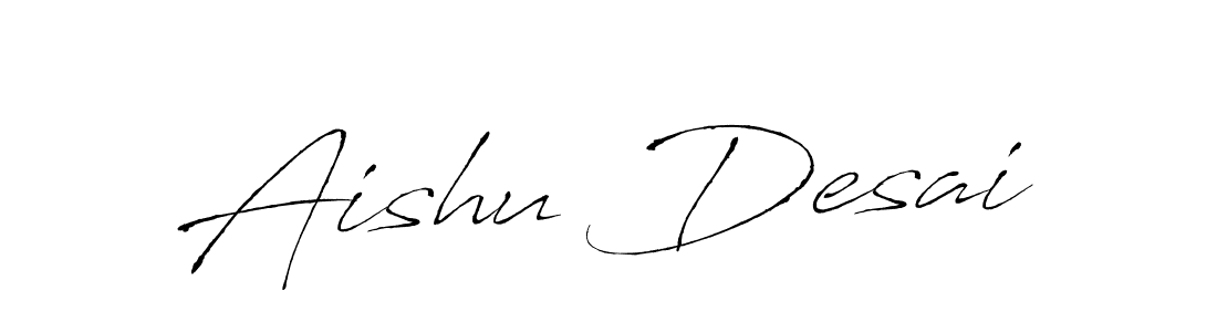 Aishu Desai stylish signature style. Best Handwritten Sign (Antro_Vectra) for my name. Handwritten Signature Collection Ideas for my name Aishu Desai. Aishu Desai signature style 6 images and pictures png