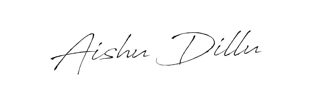 How to make Aishu Dillu signature? Antro_Vectra is a professional autograph style. Create handwritten signature for Aishu Dillu name. Aishu Dillu signature style 6 images and pictures png