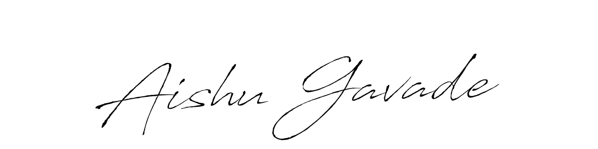 Make a beautiful signature design for name Aishu Gavade. With this signature (Antro_Vectra) style, you can create a handwritten signature for free. Aishu Gavade signature style 6 images and pictures png