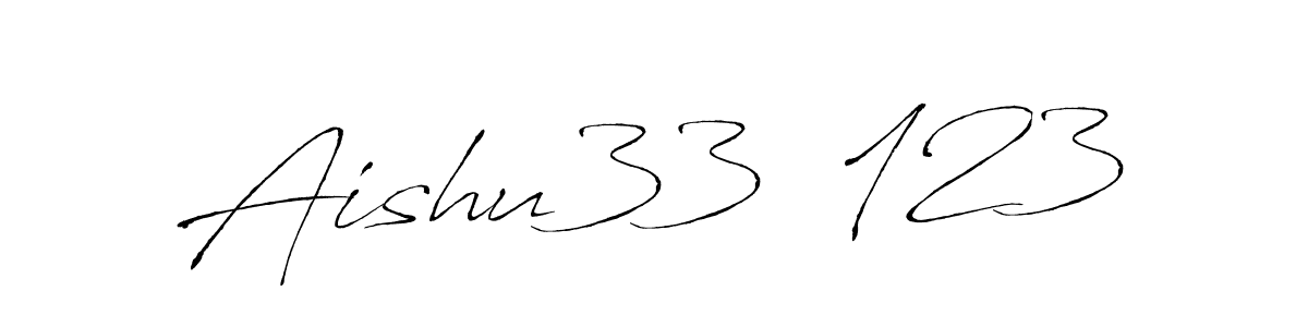 Also we have Aishu33  123 name is the best signature style. Create professional handwritten signature collection using Antro_Vectra autograph style. Aishu33  123 signature style 6 images and pictures png