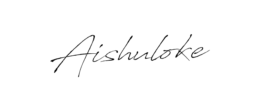 Create a beautiful signature design for name Aishuloke. With this signature (Antro_Vectra) fonts, you can make a handwritten signature for free. Aishuloke signature style 6 images and pictures png