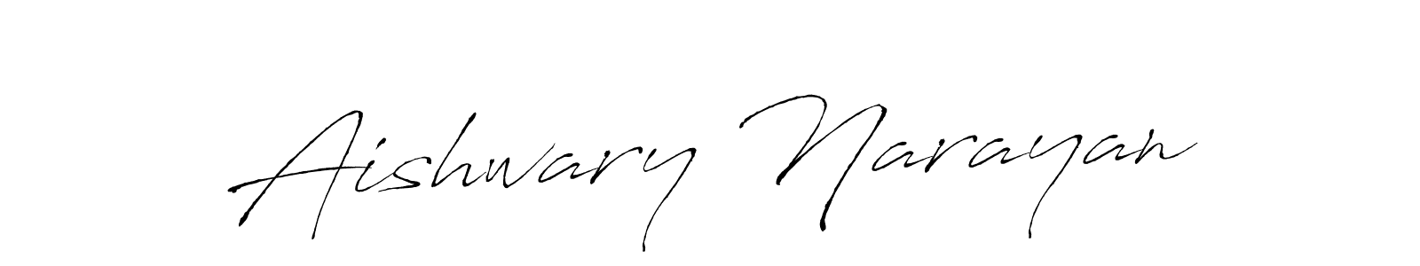 How to make Aishwary Narayan name signature. Use Antro_Vectra style for creating short signs online. This is the latest handwritten sign. Aishwary Narayan signature style 6 images and pictures png