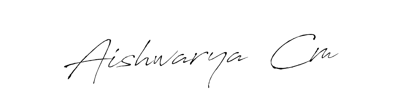 Make a beautiful signature design for name Aishwarya  Cm. With this signature (Antro_Vectra) style, you can create a handwritten signature for free. Aishwarya  Cm signature style 6 images and pictures png