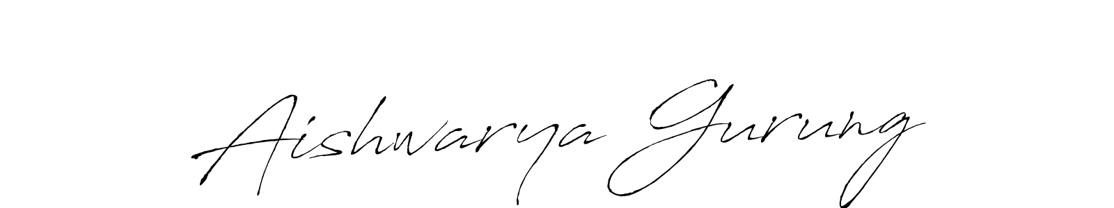 Use a signature maker to create a handwritten signature online. With this signature software, you can design (Antro_Vectra) your own signature for name Aishwarya Gurung. Aishwarya Gurung signature style 6 images and pictures png
