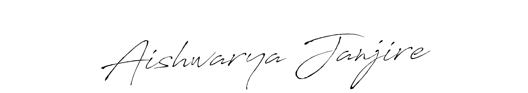 if you are searching for the best signature style for your name Aishwarya Janjire. so please give up your signature search. here we have designed multiple signature styles  using Antro_Vectra. Aishwarya Janjire signature style 6 images and pictures png